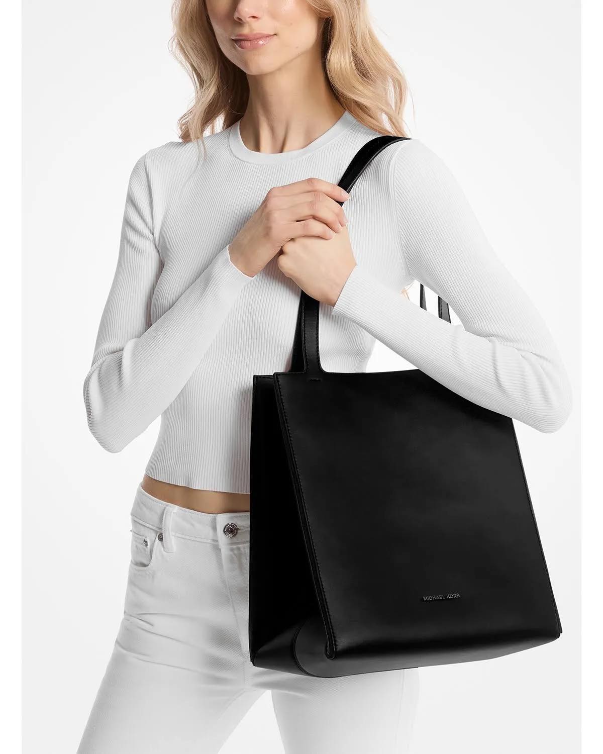 Michael Kors Jordi Large Leather Tote Bag