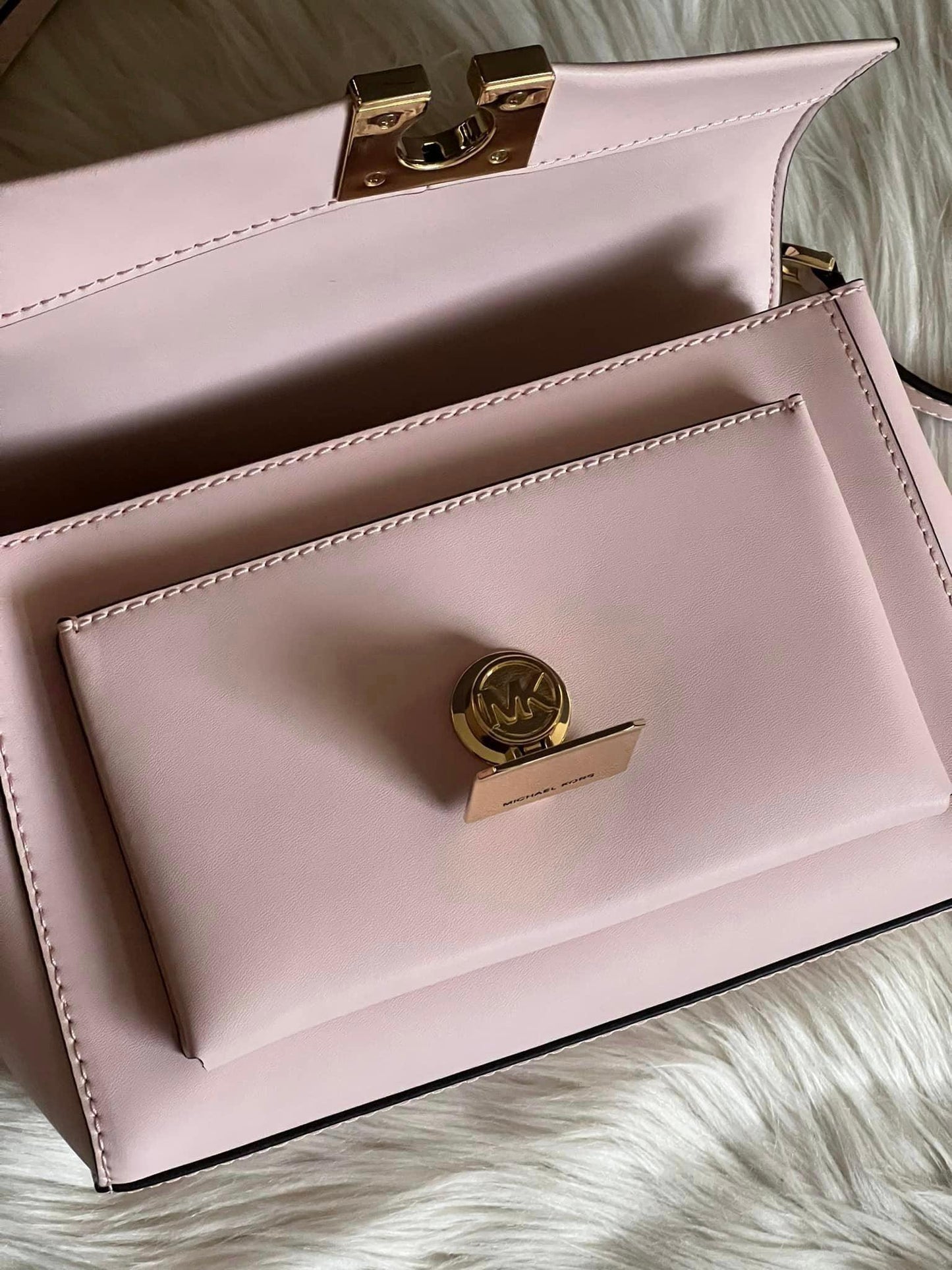 Michael Kors Lita Medium Leather Crossbody Bag