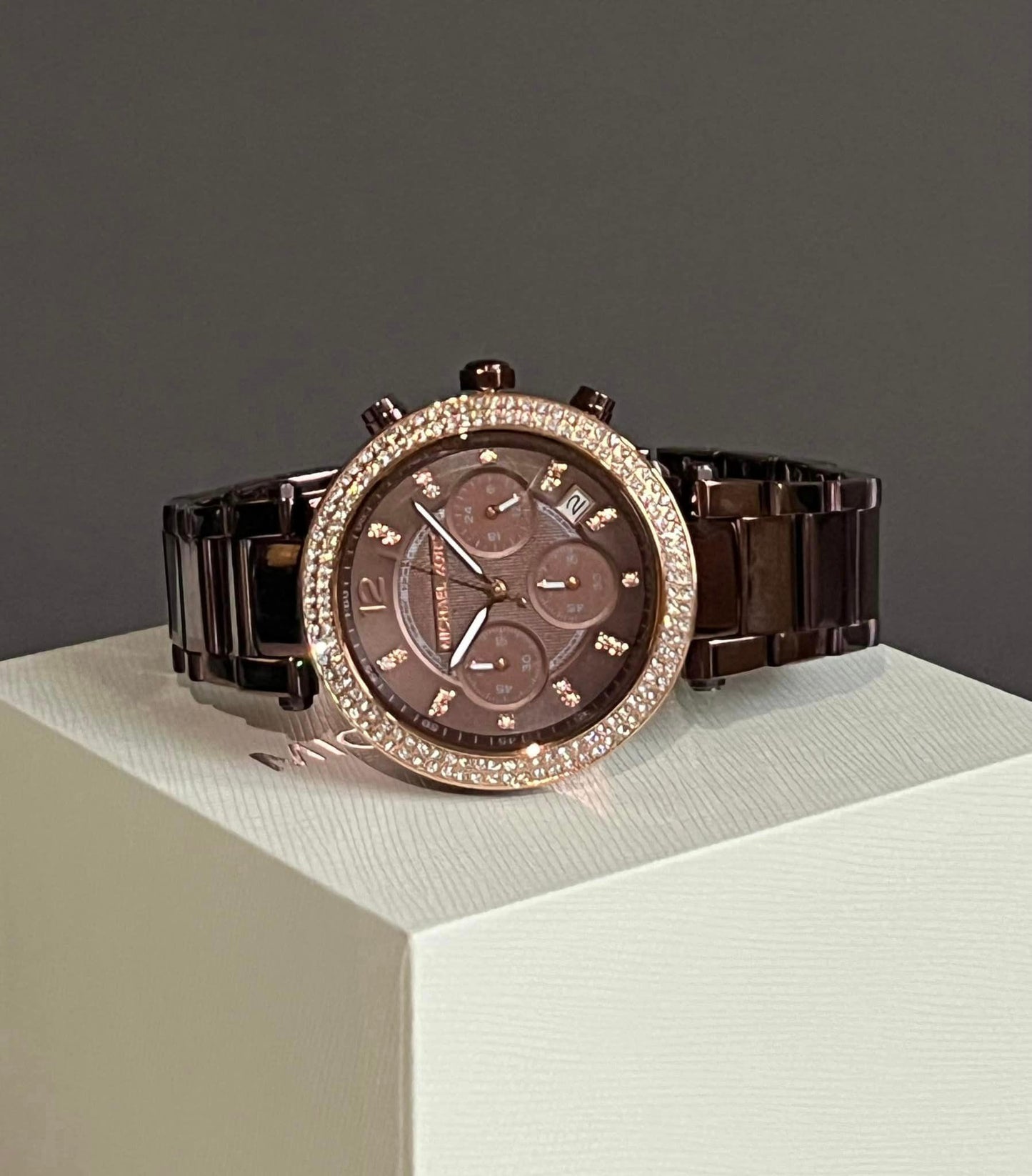 Michael Kors Women’s Parker Brown Stainless Steel Watch