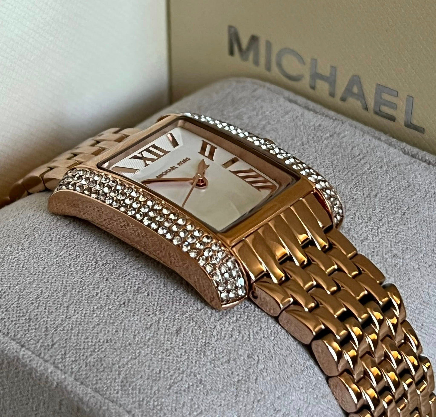 Michael Kors Women’s Emery Three-Hand Rose Gold-Tone Stainless Steel Watch