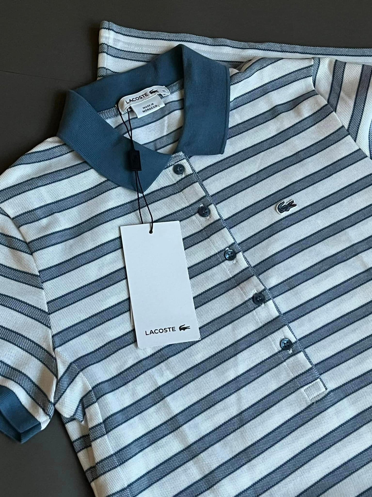 Lacoste Striped Pique Dress