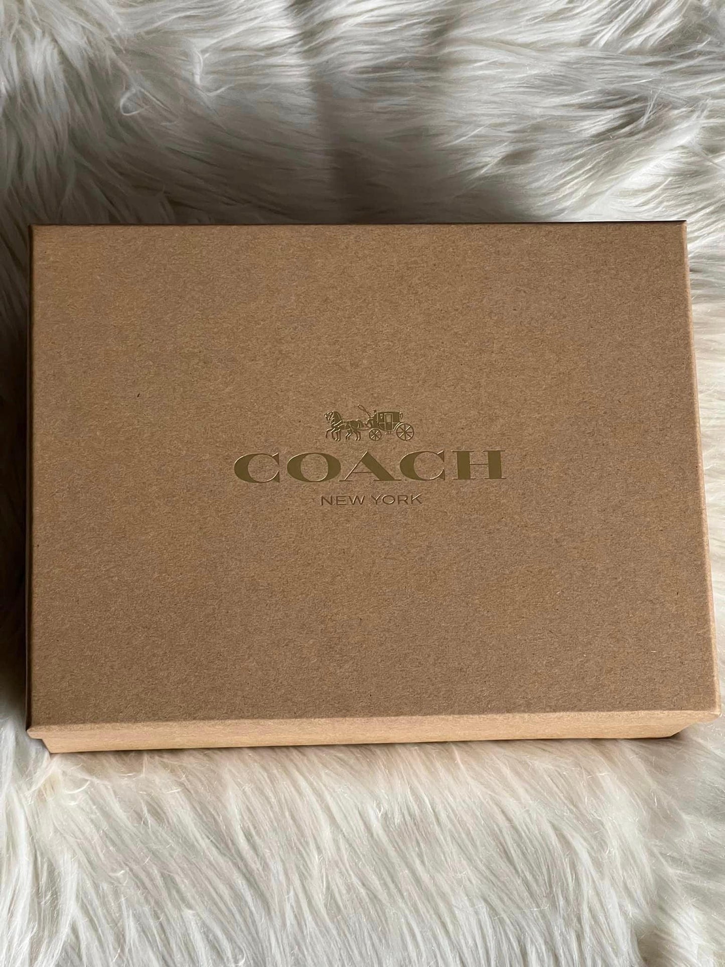 Coach Boxed Pencil Case and ID Lanyard Set in Signature Leather