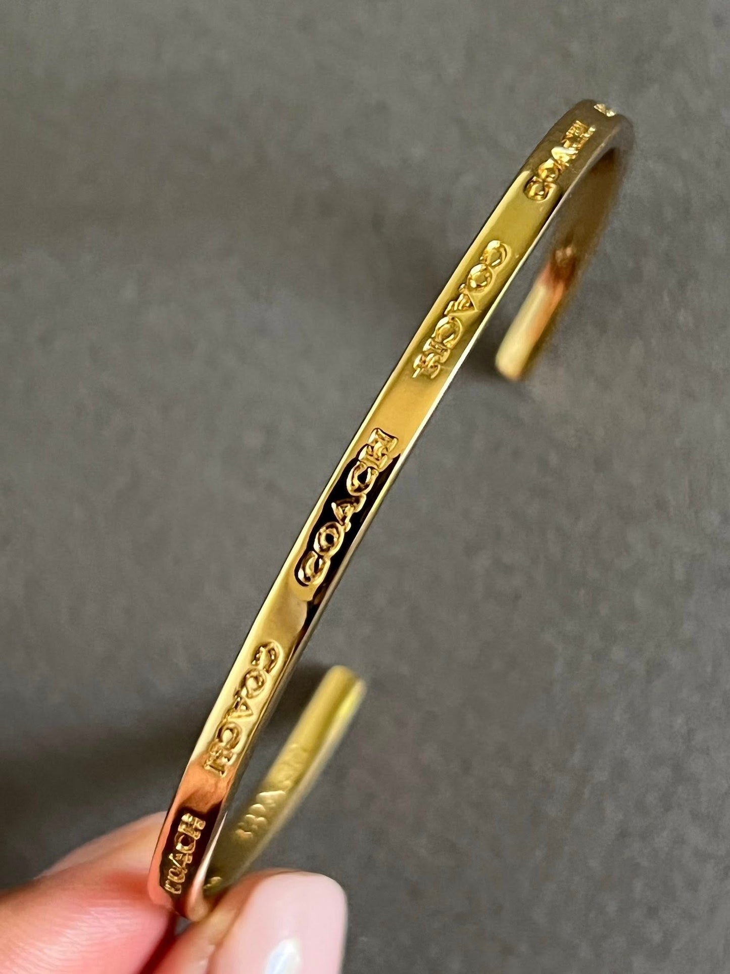 Coach Thin Cuff Bracelet