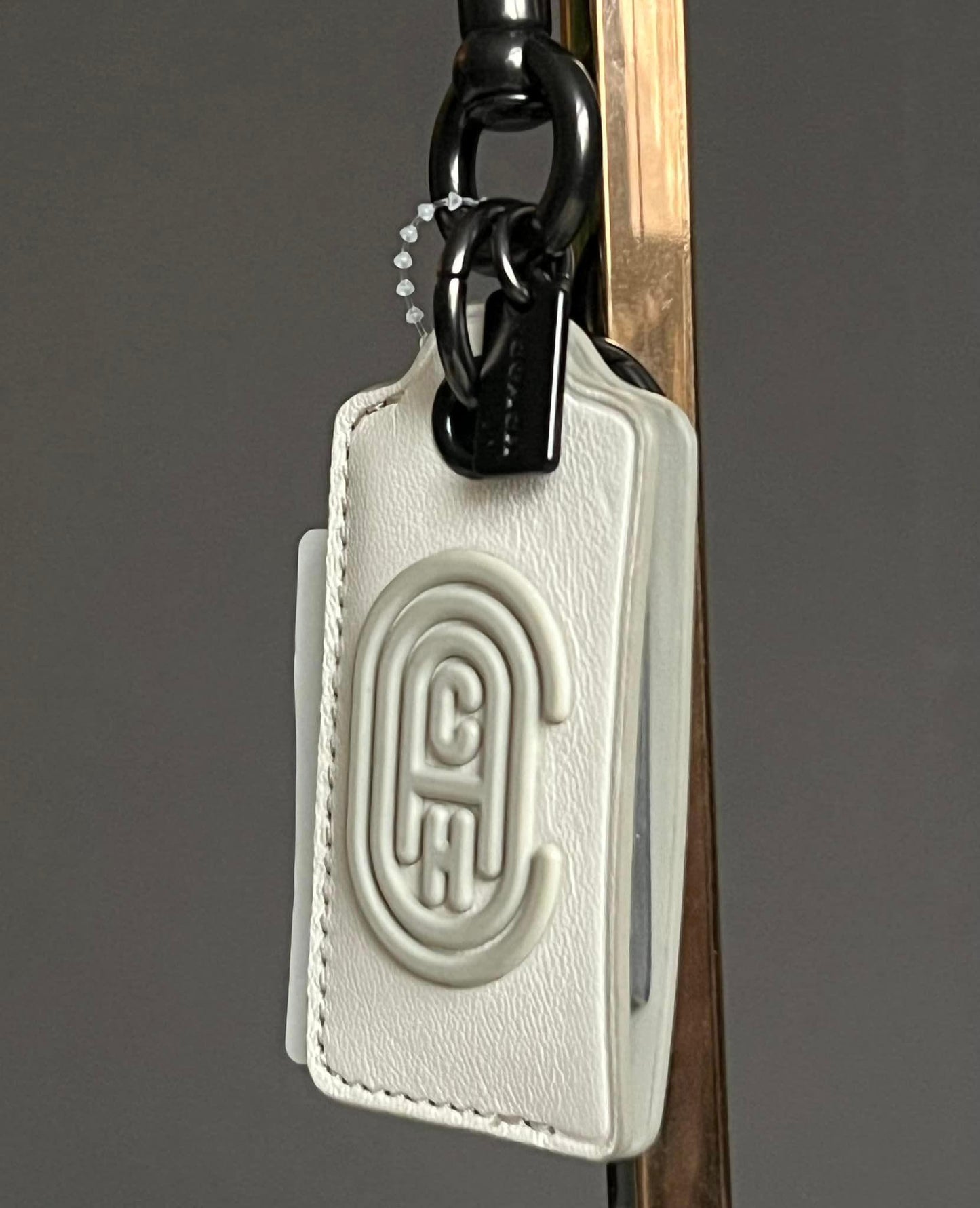 Coach 2021 SS Bottle Opener Key Fob with Coach Patch