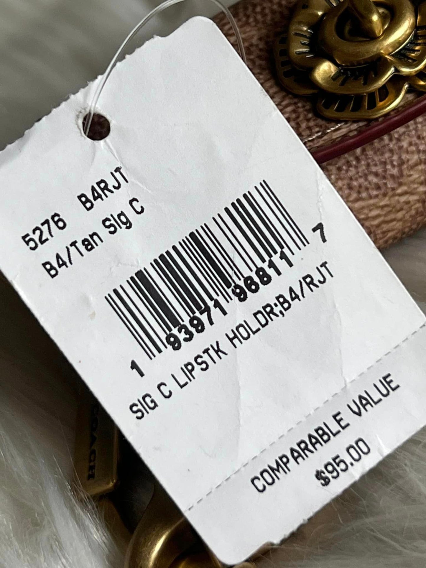 Coach Lipstick Holder in Signature Canvas