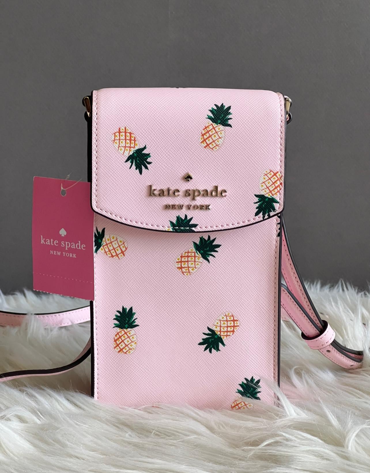 Kate Spade Staci Pineapples Print North South Crossbody