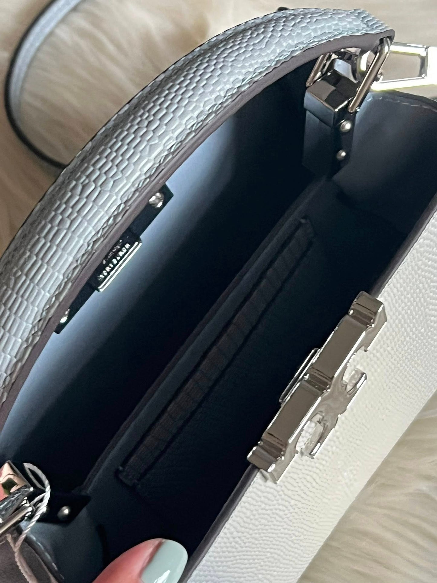 Tory Burch Eleanor Lizard Mini Satchel