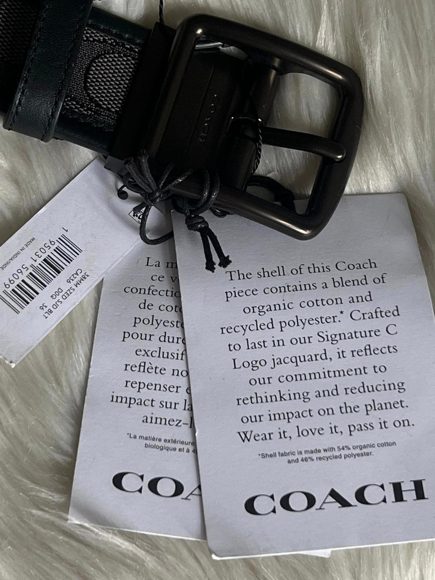 Coach Men’s Harness Buckle Belt