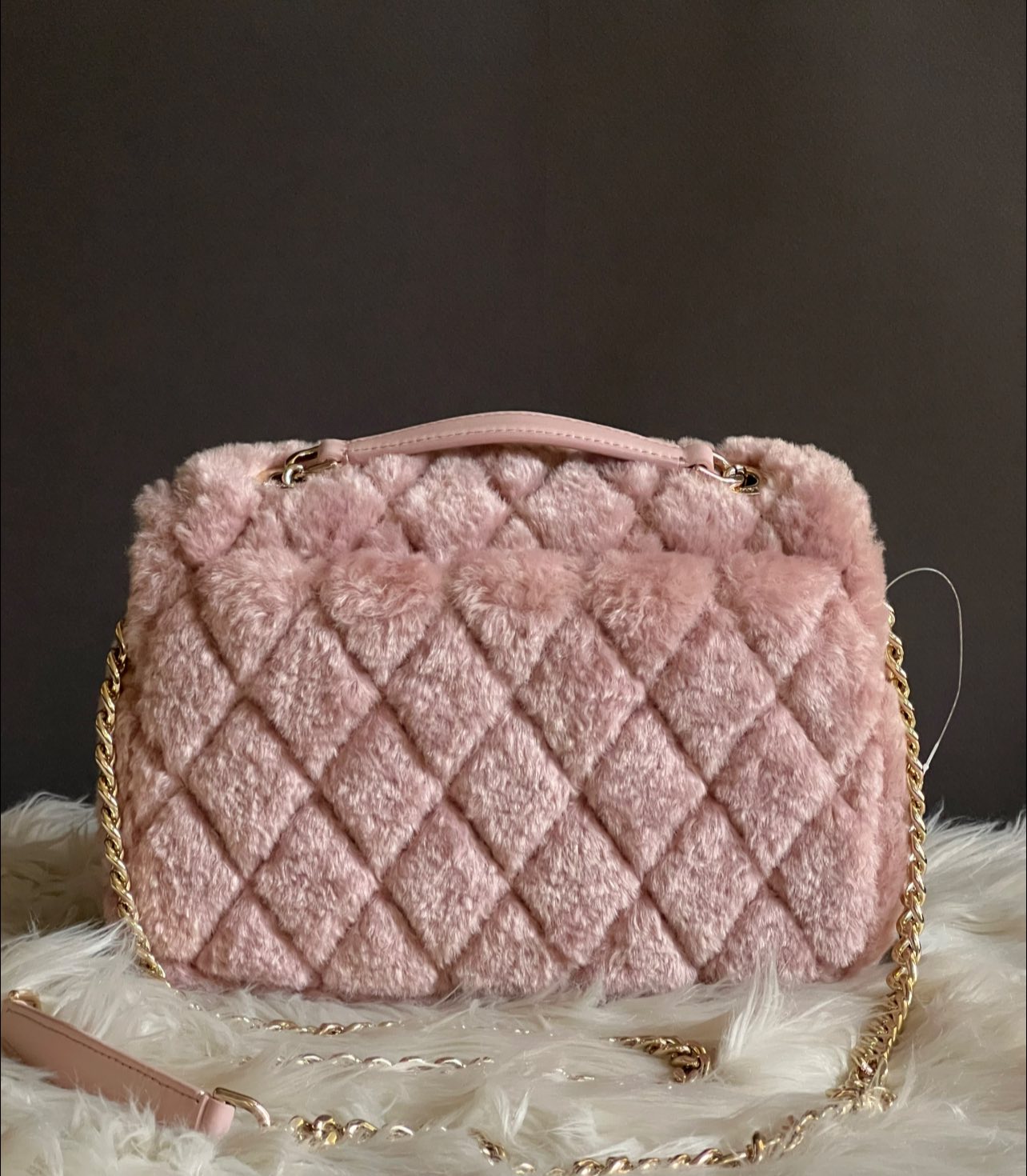 Kate Spade Carey Faux Fur Small Flap Crossbody