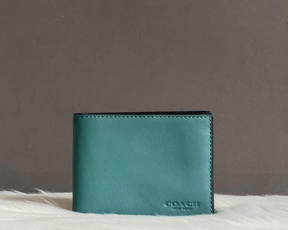 Coach Men's Slim Billfold Wallet In Colorblock – Club de Mode