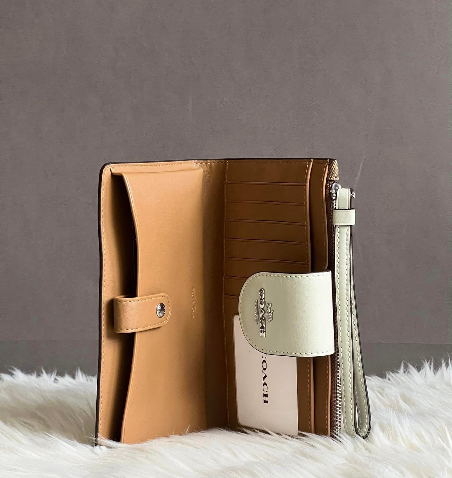 Coach Phone Wallet In Colorblock Signature Canvas
