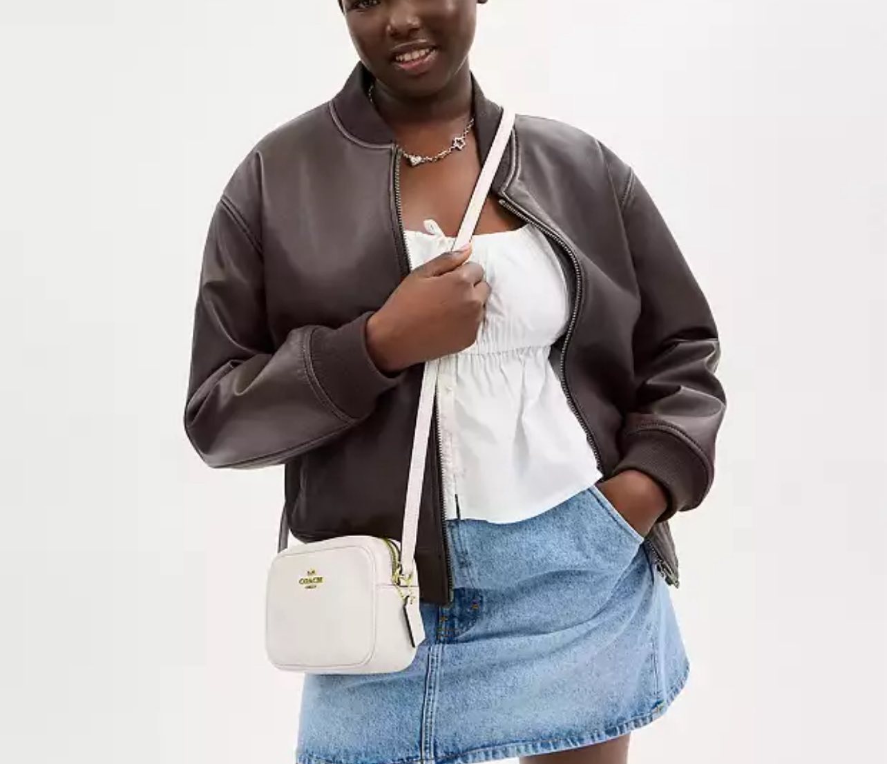 Coach Mini Jamie Camera Bag in Signature Leather