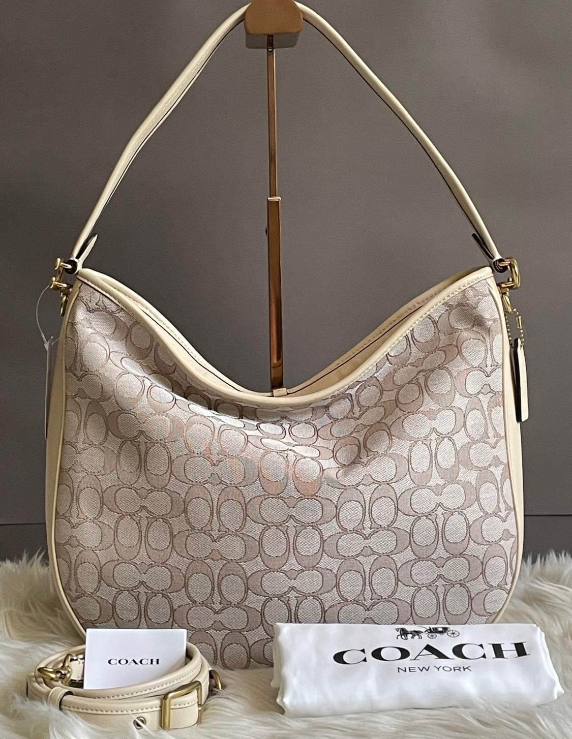 COACH®  Soft Tabby Hobo In Signature Jacquard