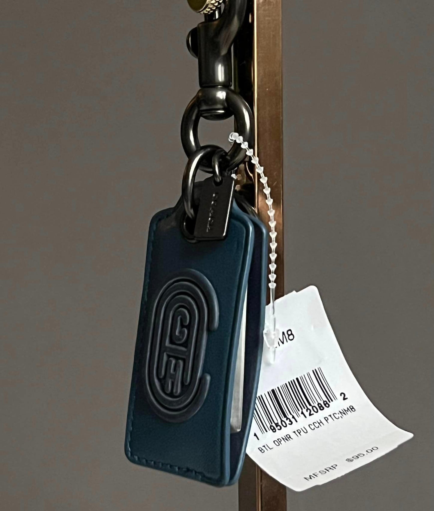 Coach 2021 SS Bottle Opener Key Fob with Coach Patch