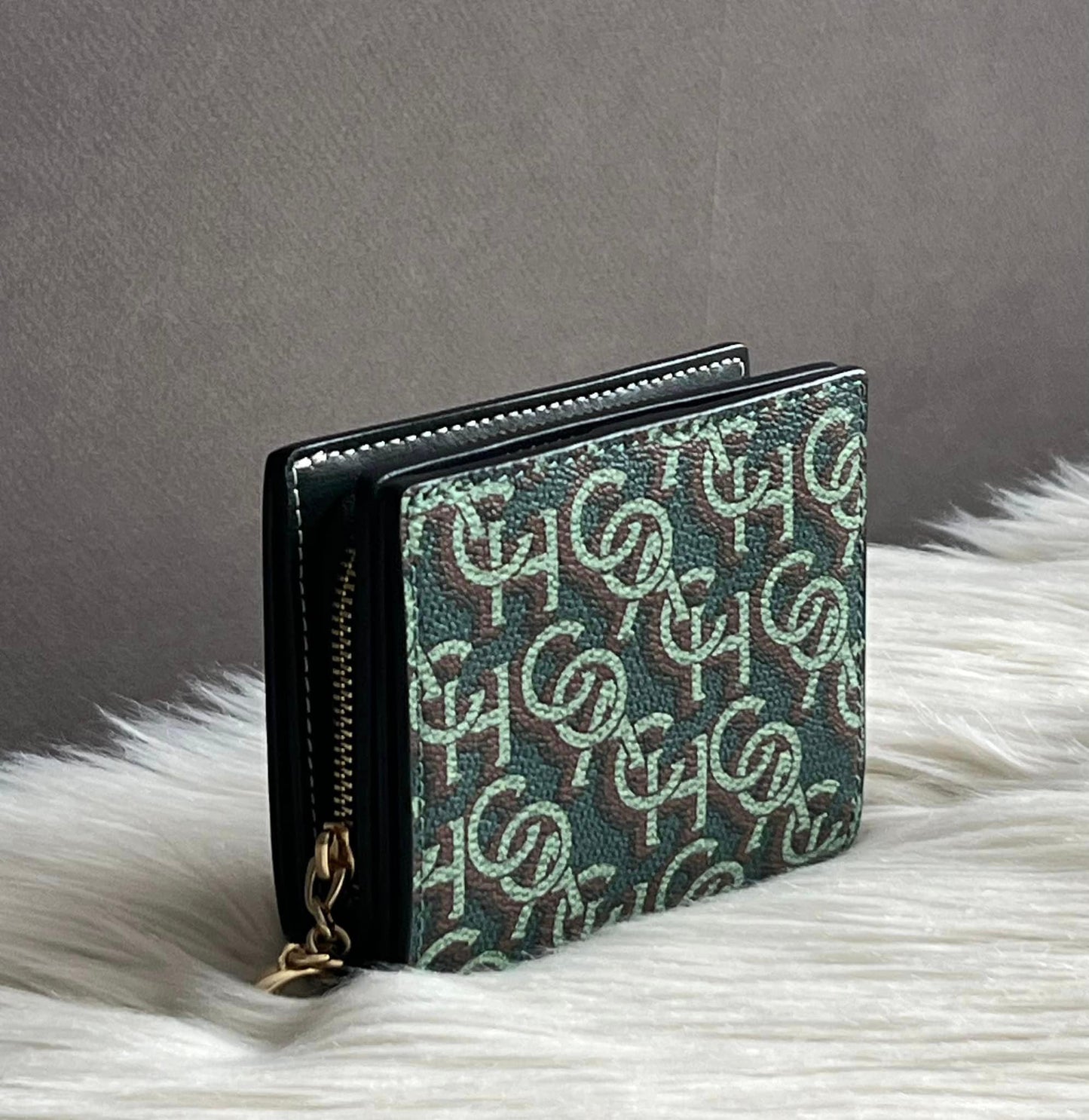 Coach Snap Wallet With Coach Monogram Print