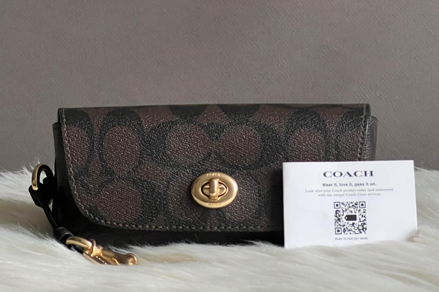 Coach Sunglass Case In Signature Canvas