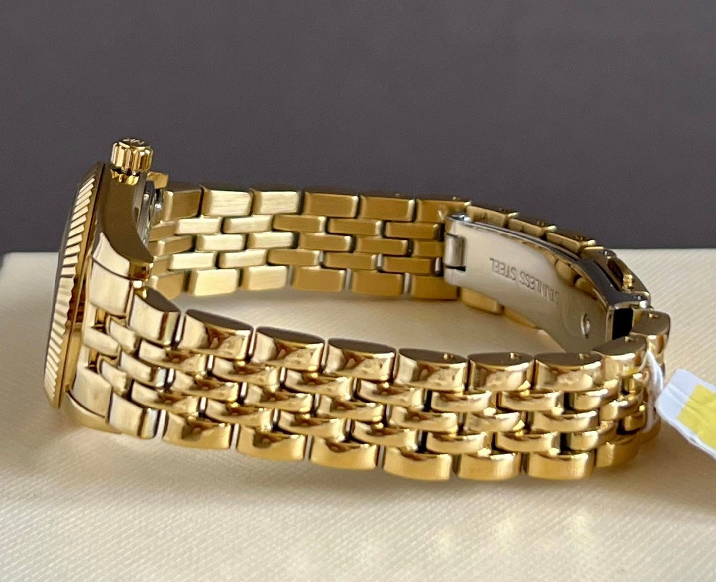 Michael Kors Women’s Petite Lexington Pave Gold-Tone Watch