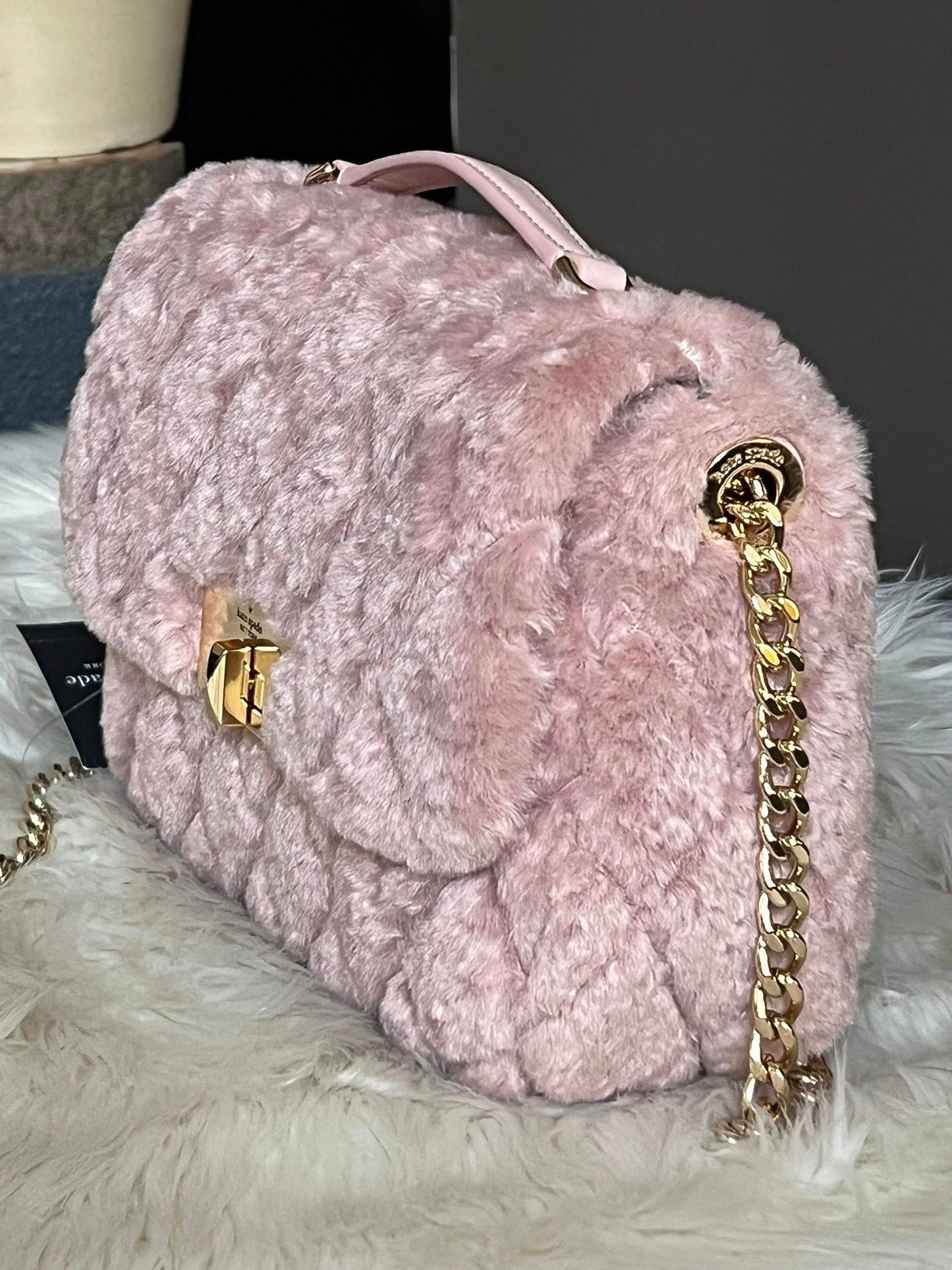Kate Spade Carey Faux Fur Small Flap Crossbody