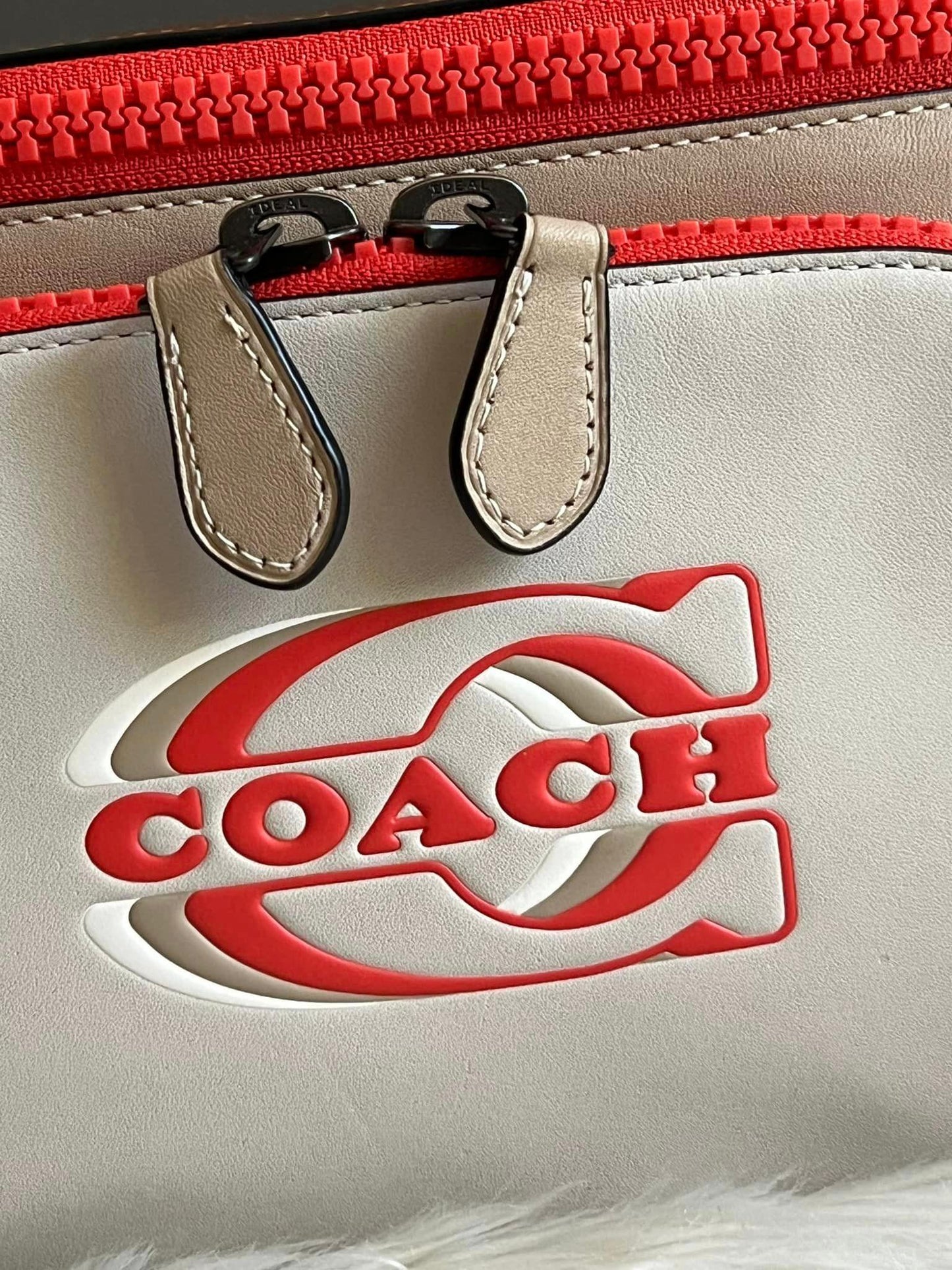 Coach Track Belt Bag in Colorblock with Coach Stamp