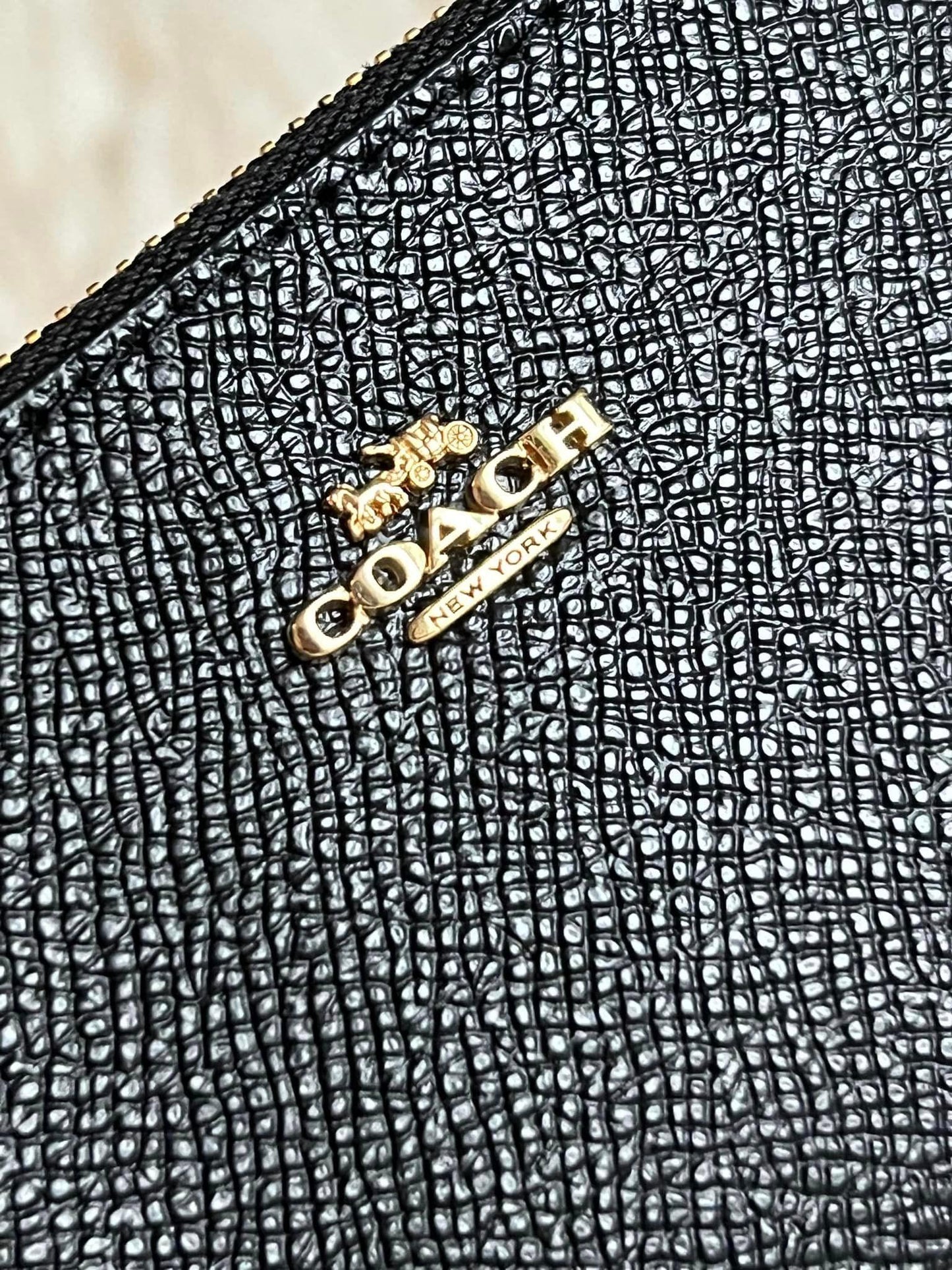 Coach Crossgrain Mini Skinny ID Case