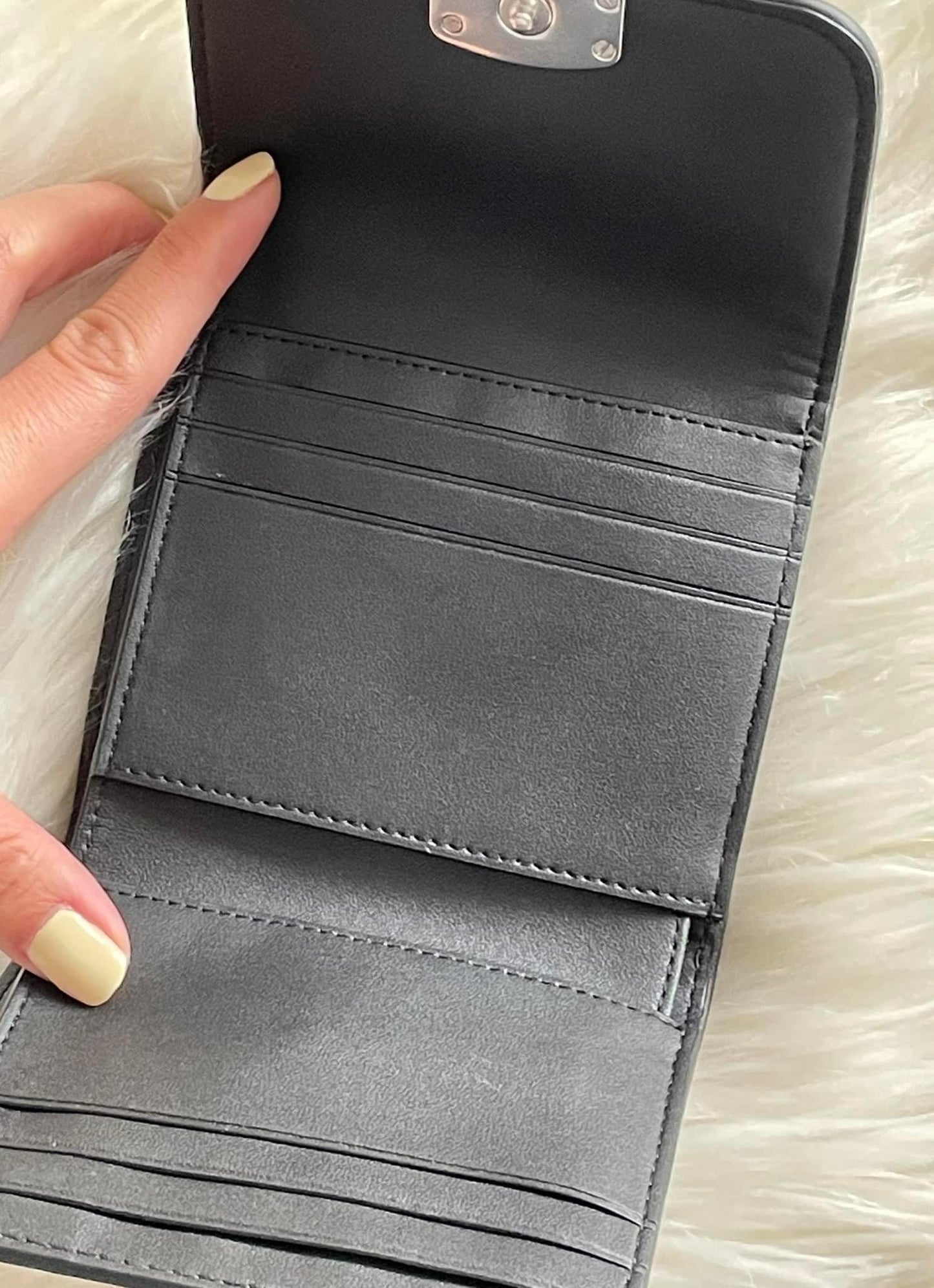 Coach Bandit Wallet with Plaid Print