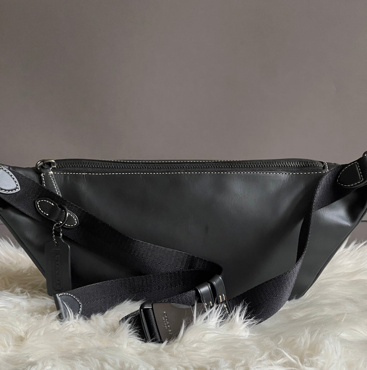 Coach League Belt Bag in Signature Canvas with Rexy Print