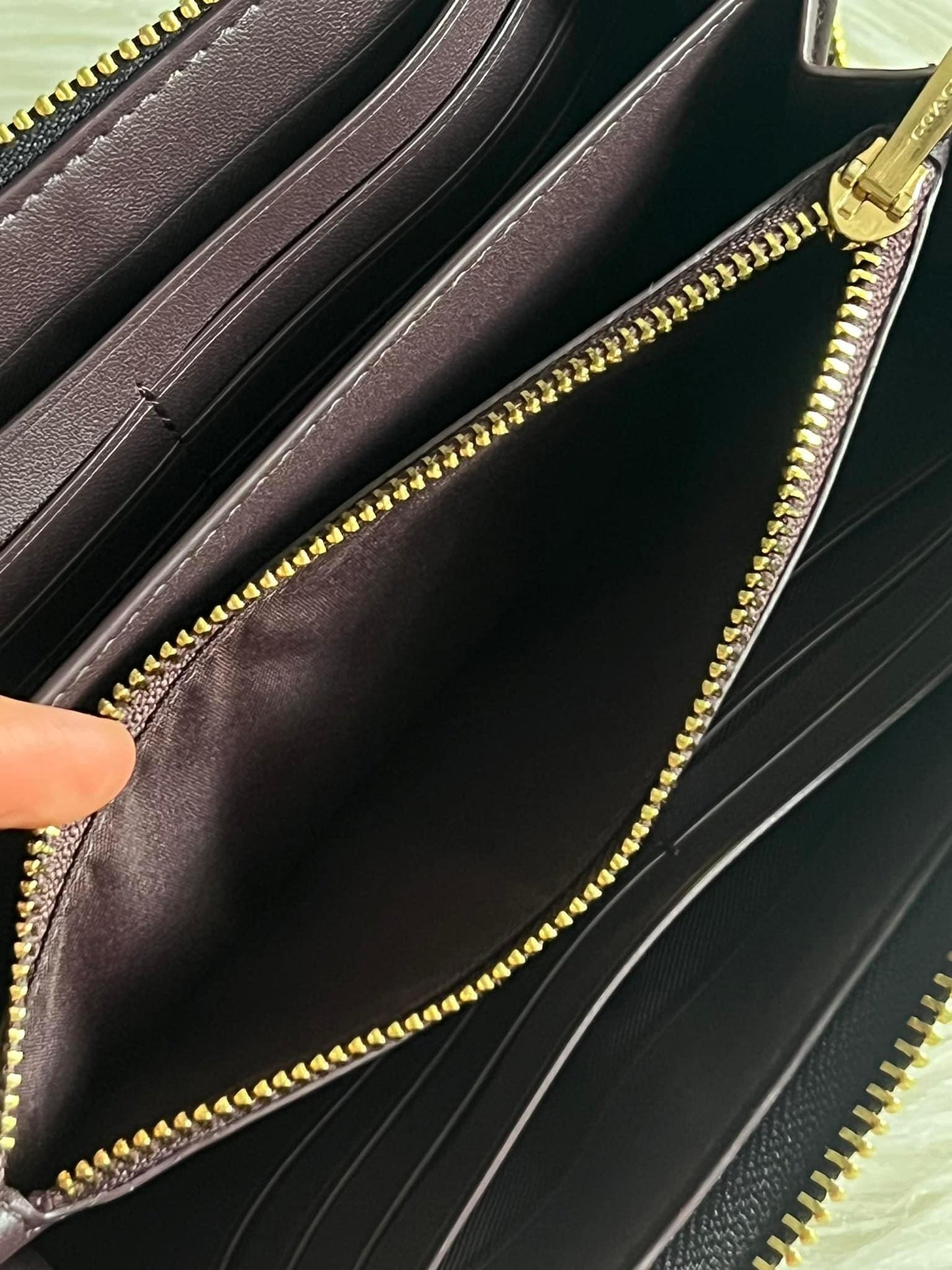 Coach Long Zip Around Wallet With Coach Monogram Print
