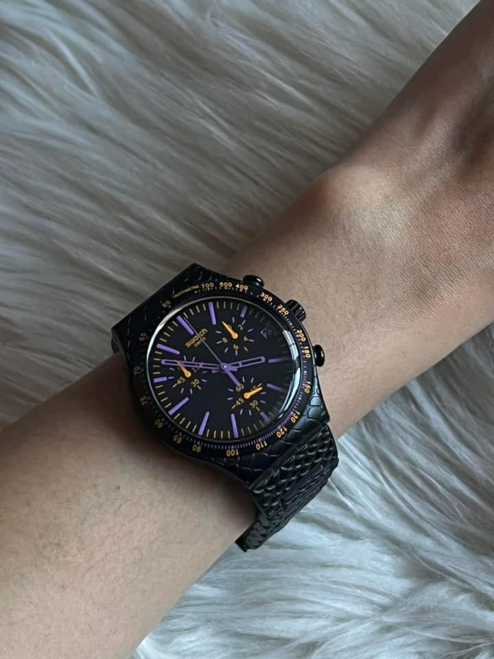 Swatch Reptile Violet Watch Swiss Made