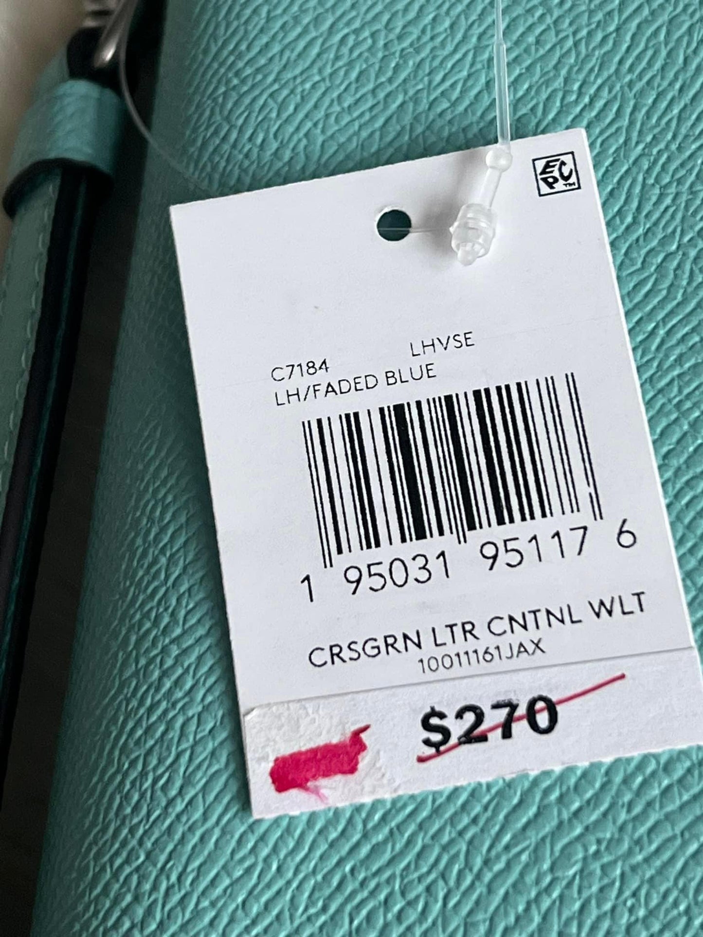 Coach Continental Crossgrain Wallet