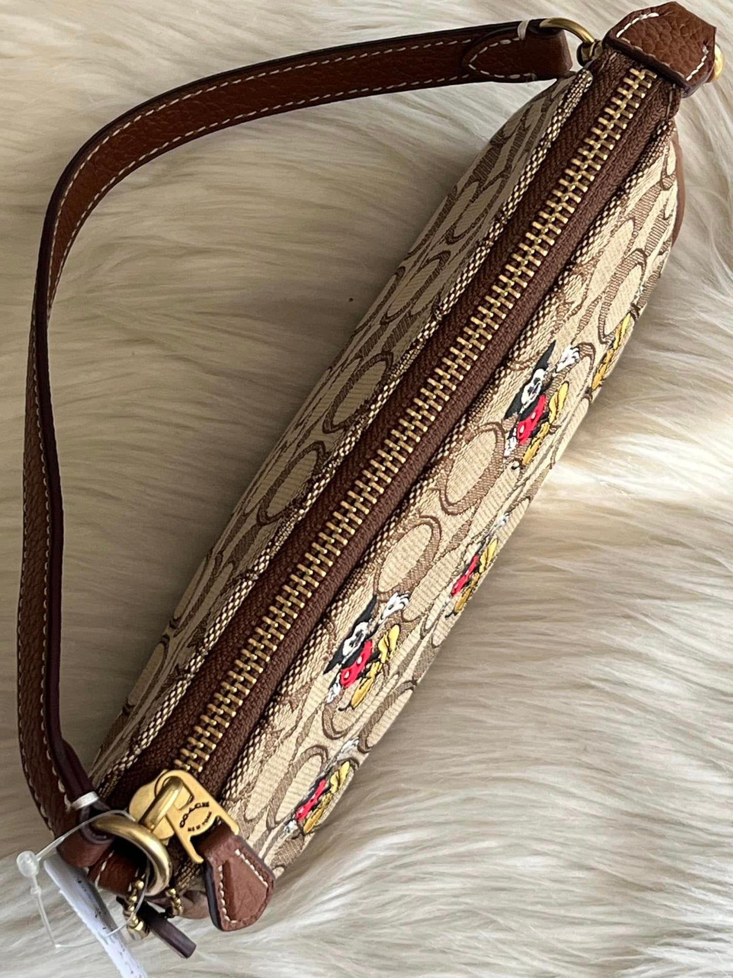 Coach Disney X Nolita 19 in Signature Jacquard with Mickey Mouse Print