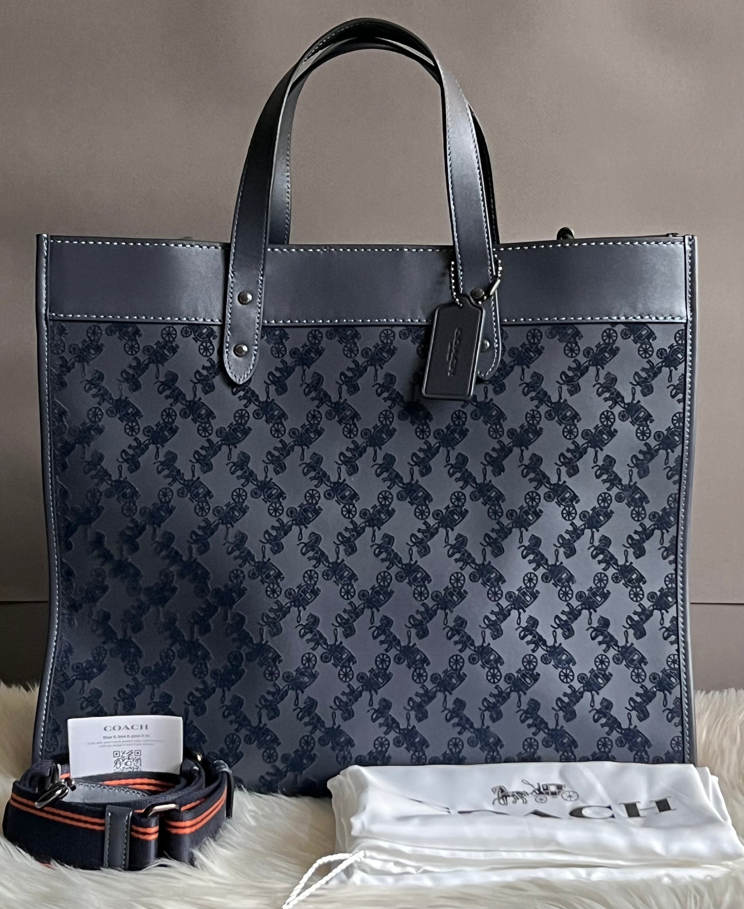 Coach Field Tote 40 with Horse and Carriage