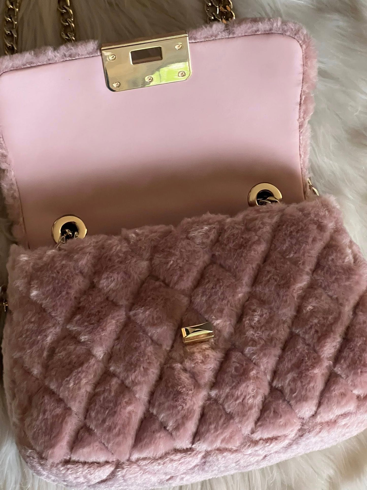 Kate Spade Carey Faux Fur Small Flap Crossbody