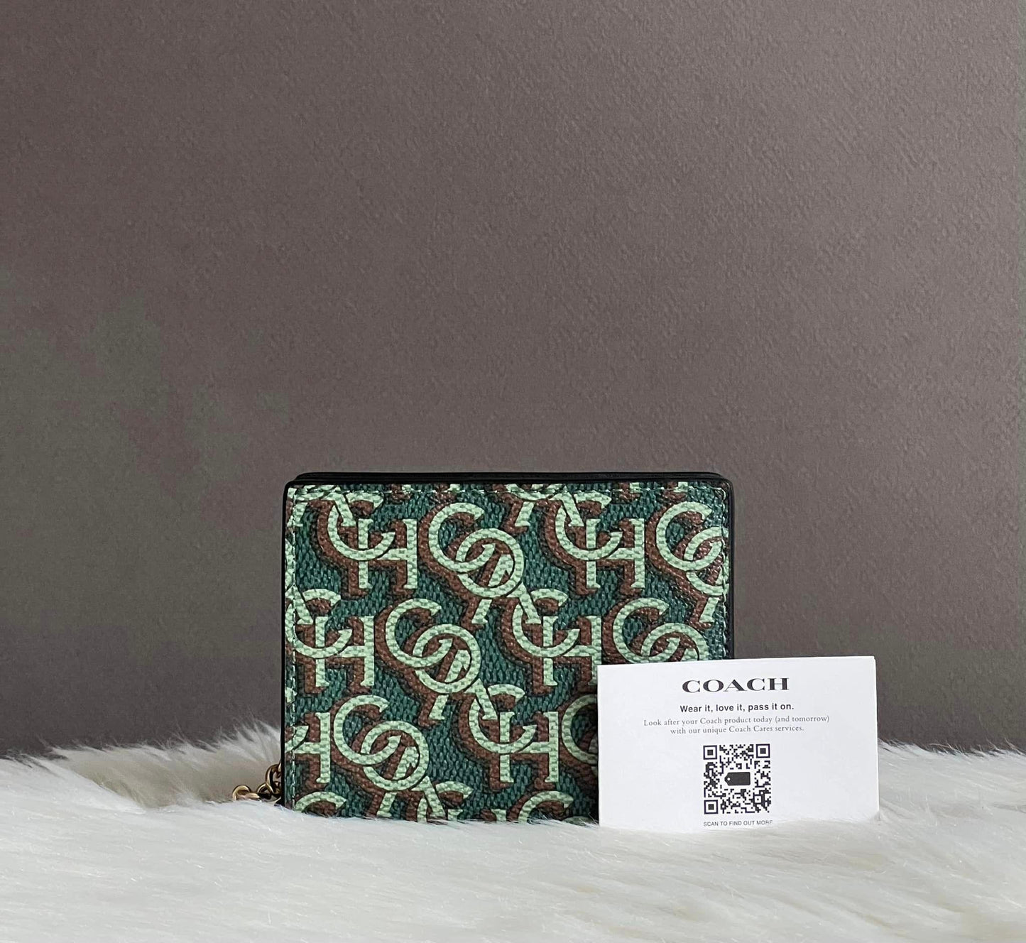 Coach Snap Wallet With Coach Monogram Print