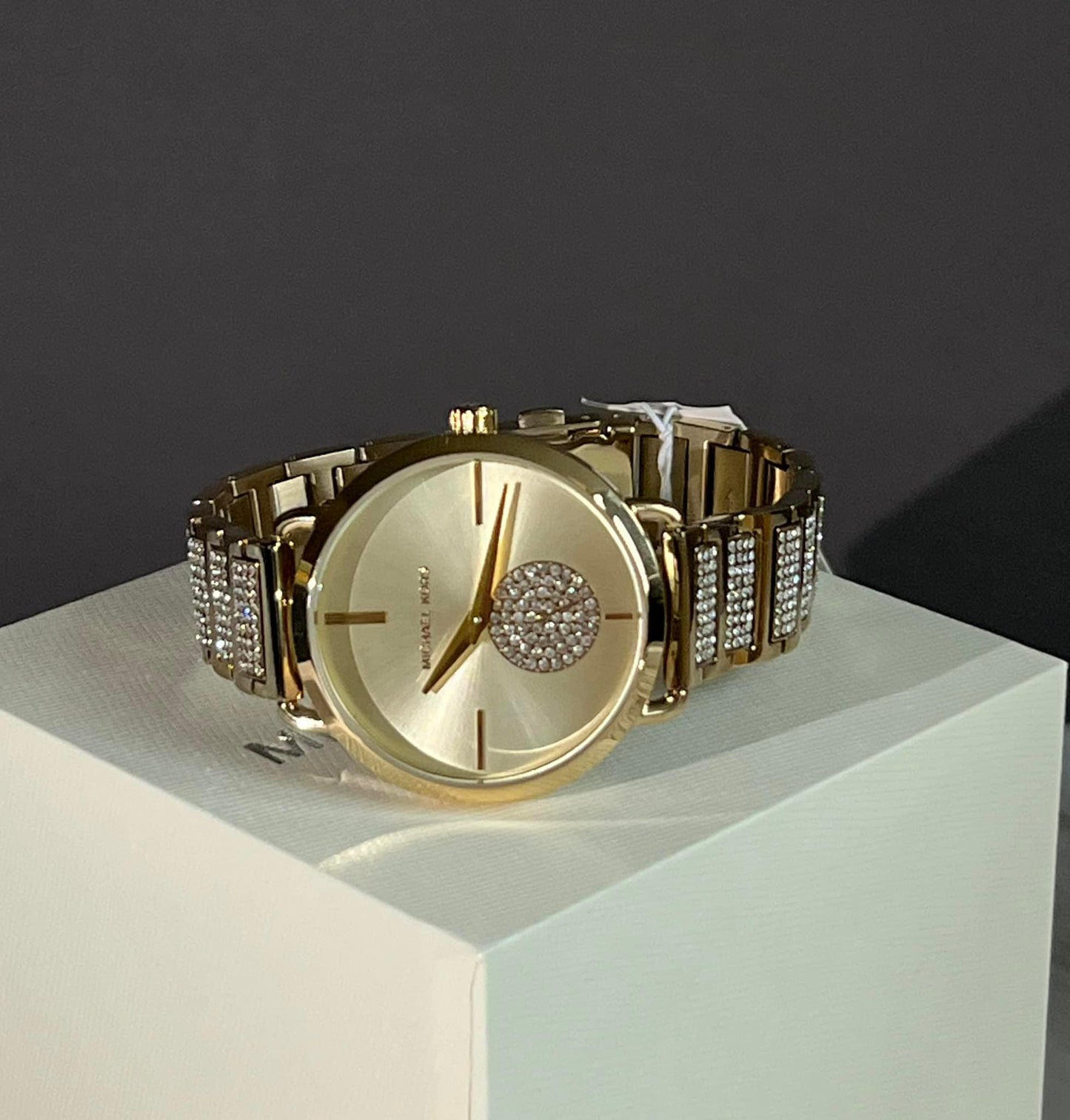 Michael Kors Women's Portia Pave Gold Dial Watch