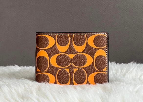 Coach Men’s Slim Billfold Wallet In Signature Leather