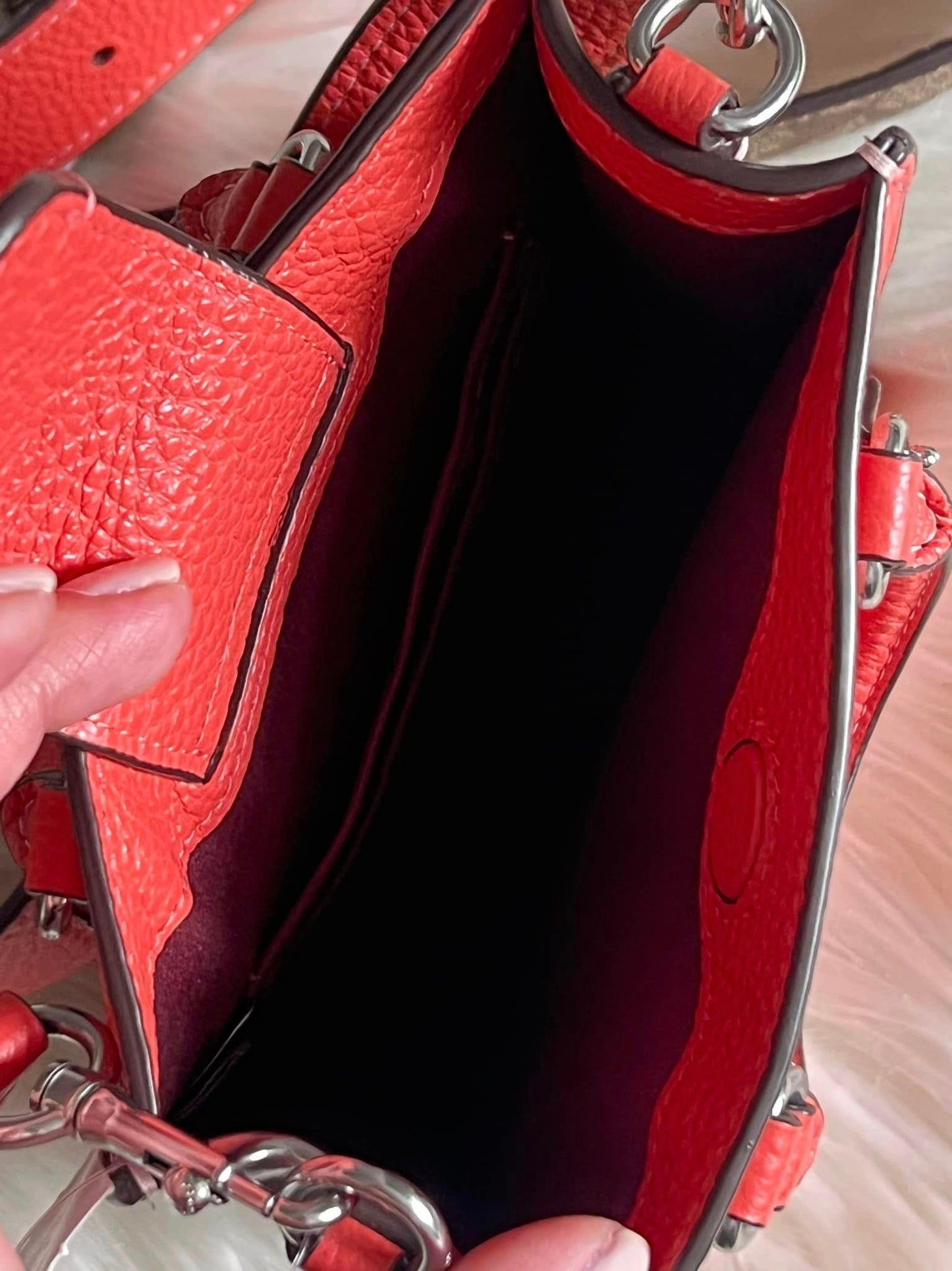 Coach North South Mini Tote with Signature Canvas
