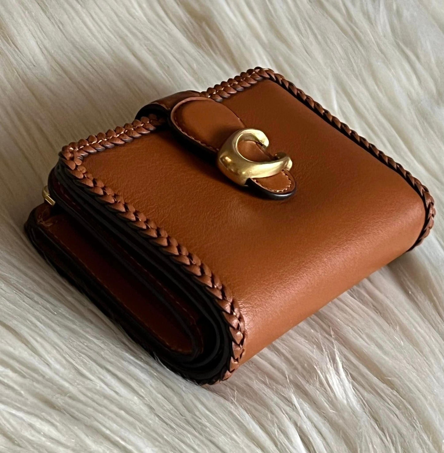 Coach Tabby Medium Wallet with Braid