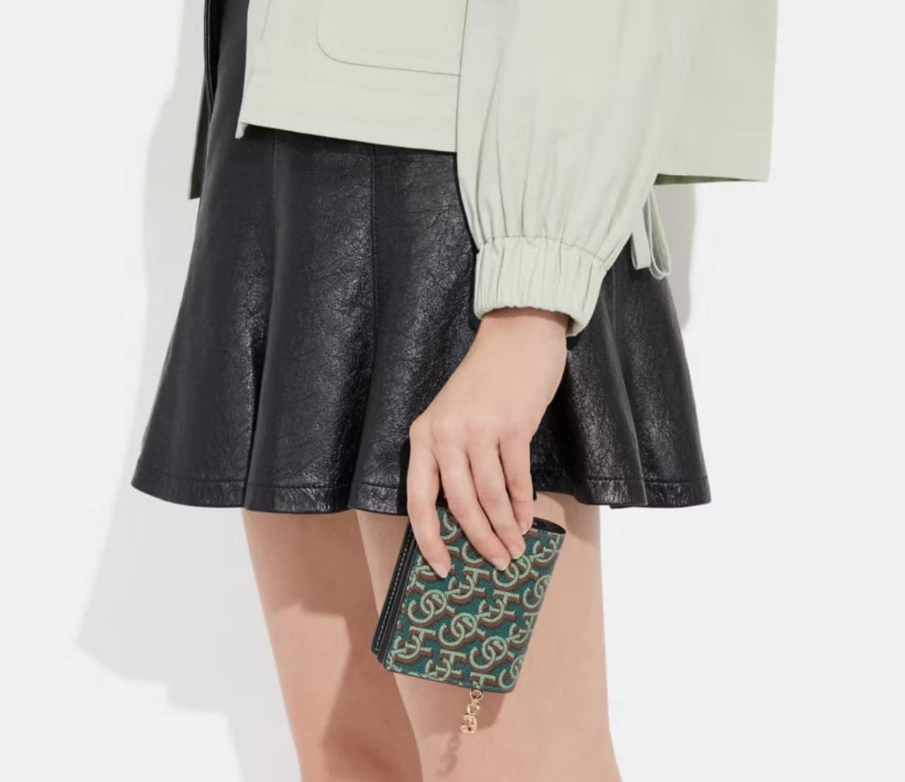 Coach Snap Wallet With Coach Monogram Print