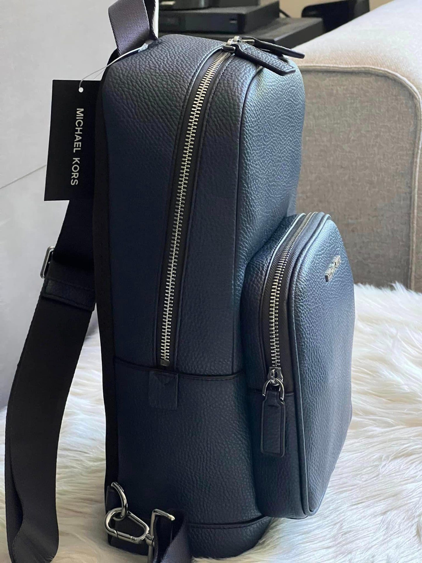 Michael Kors Cooper Pebbled Leather Sling Pack