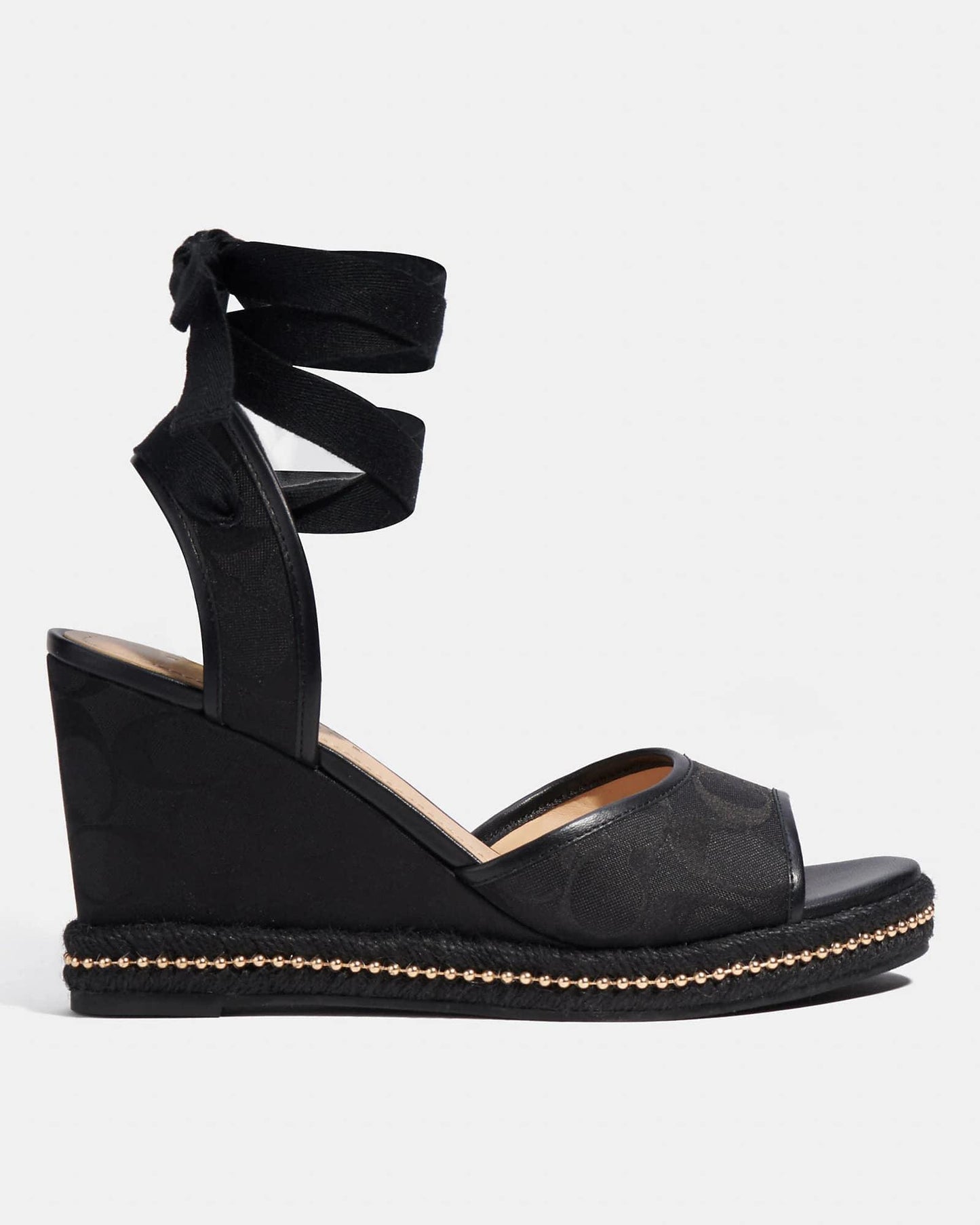 Coach Page Wedge in Recycled Signature Jacquard