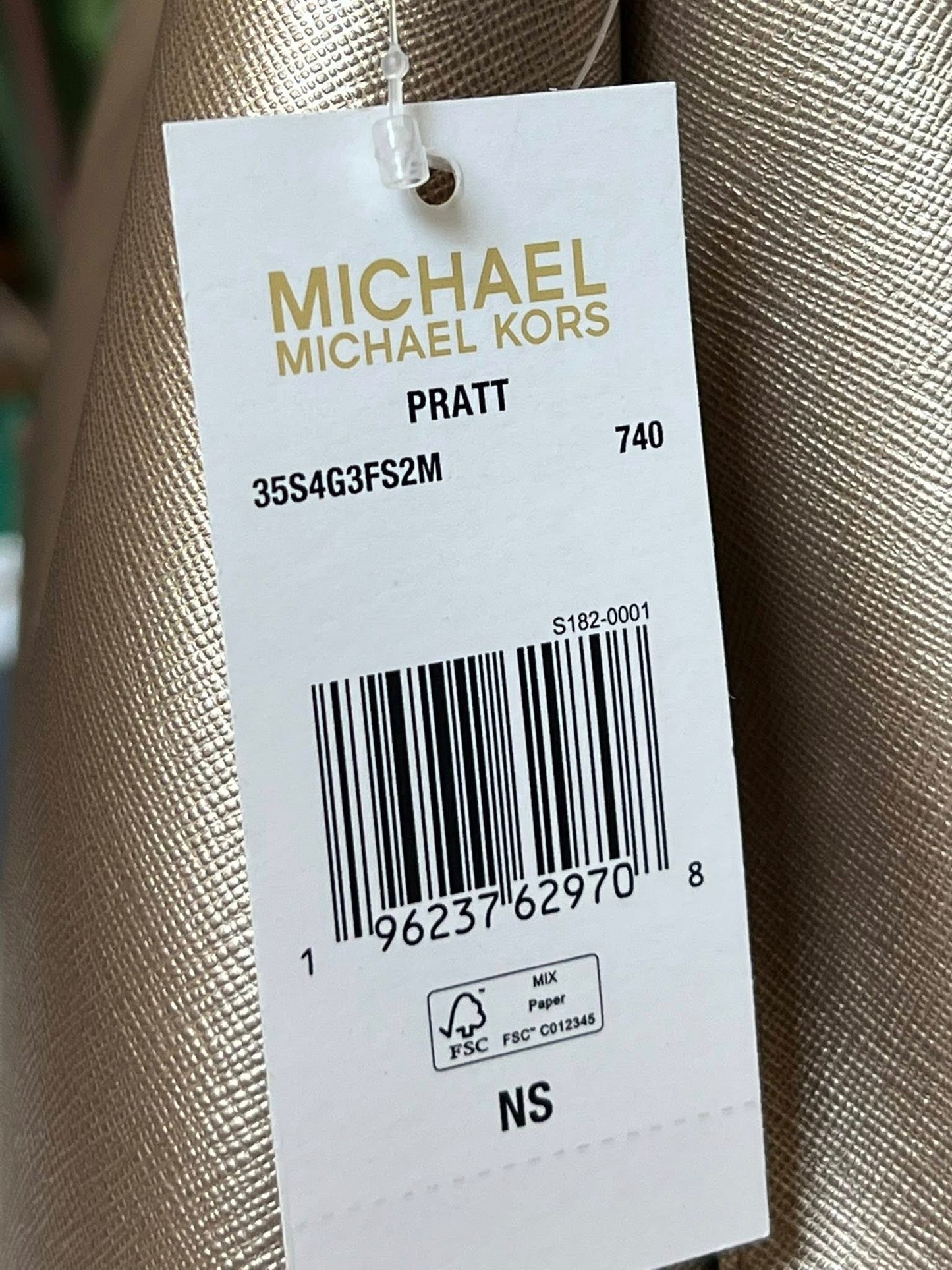 Michael Kors Pratt Medium Metallic Shoulder Bag