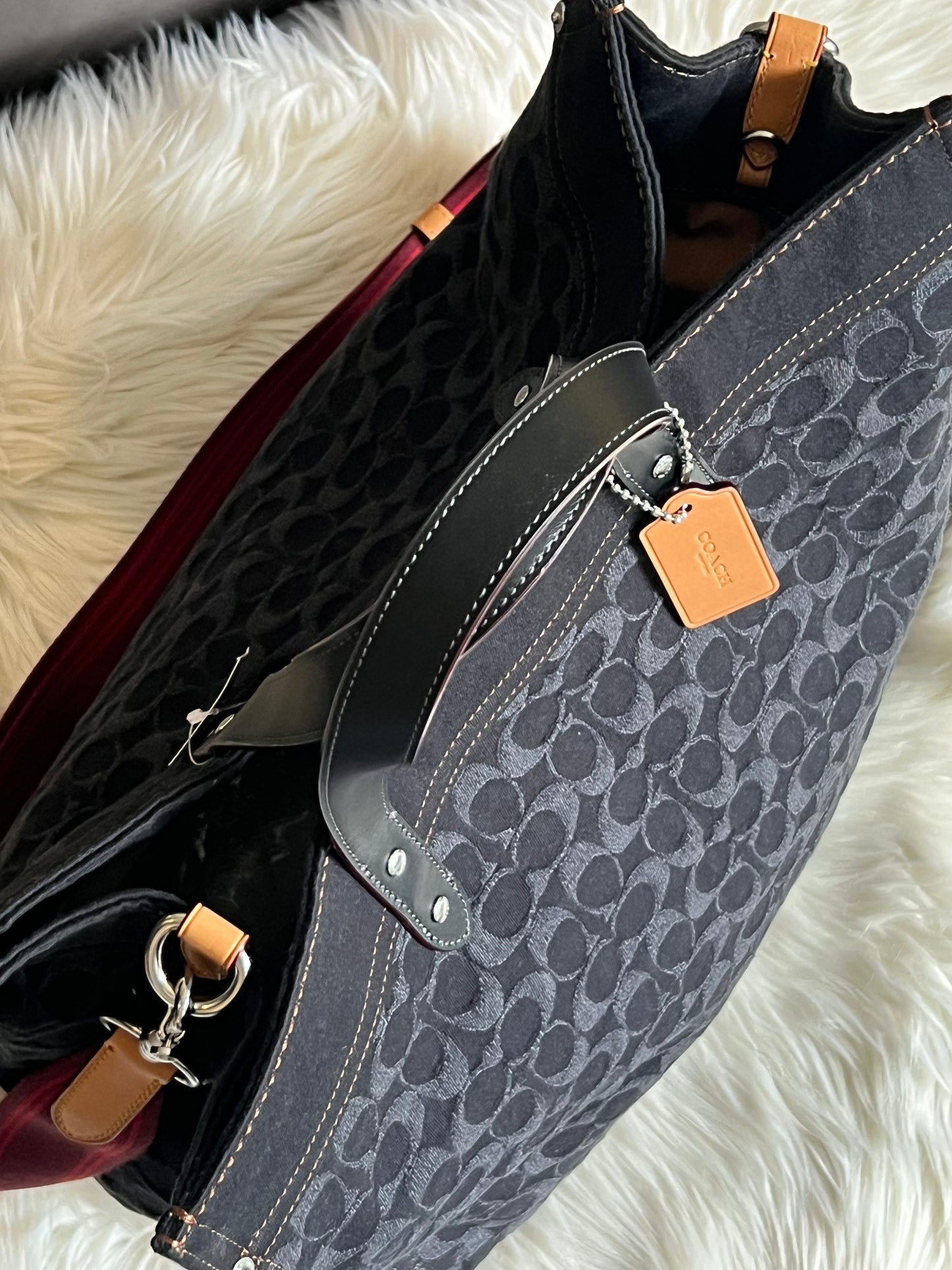 Coach Field Tote 40 in Signature Denim