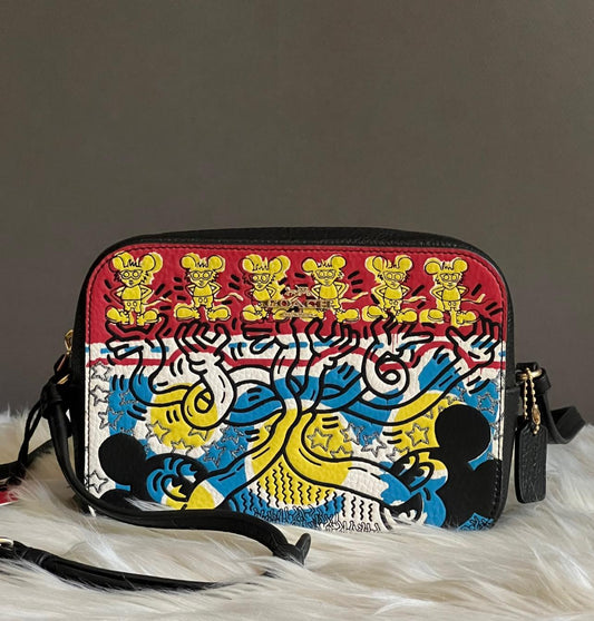 Coach Disney Mickey Mouse X Keith Haring Mini Camera Bag