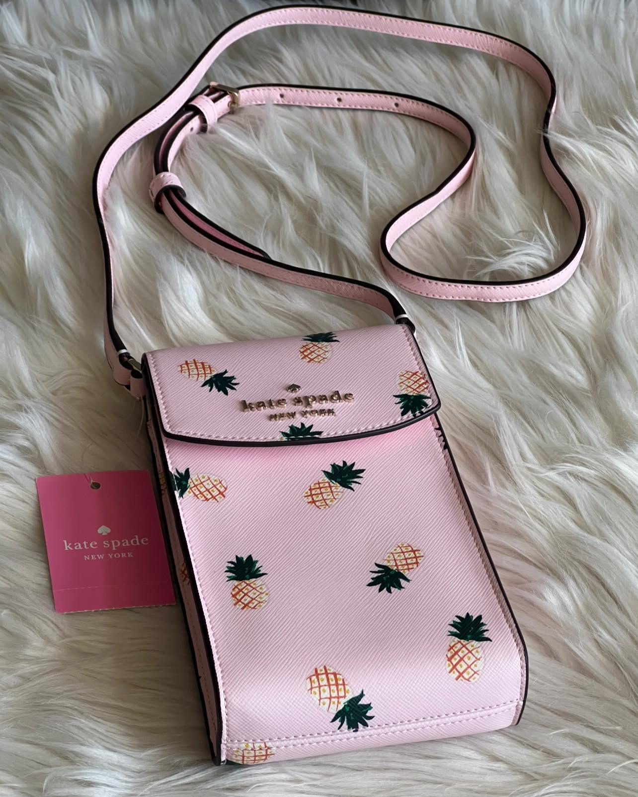 Kate Spade Staci Pineapples Print North South Crossbody