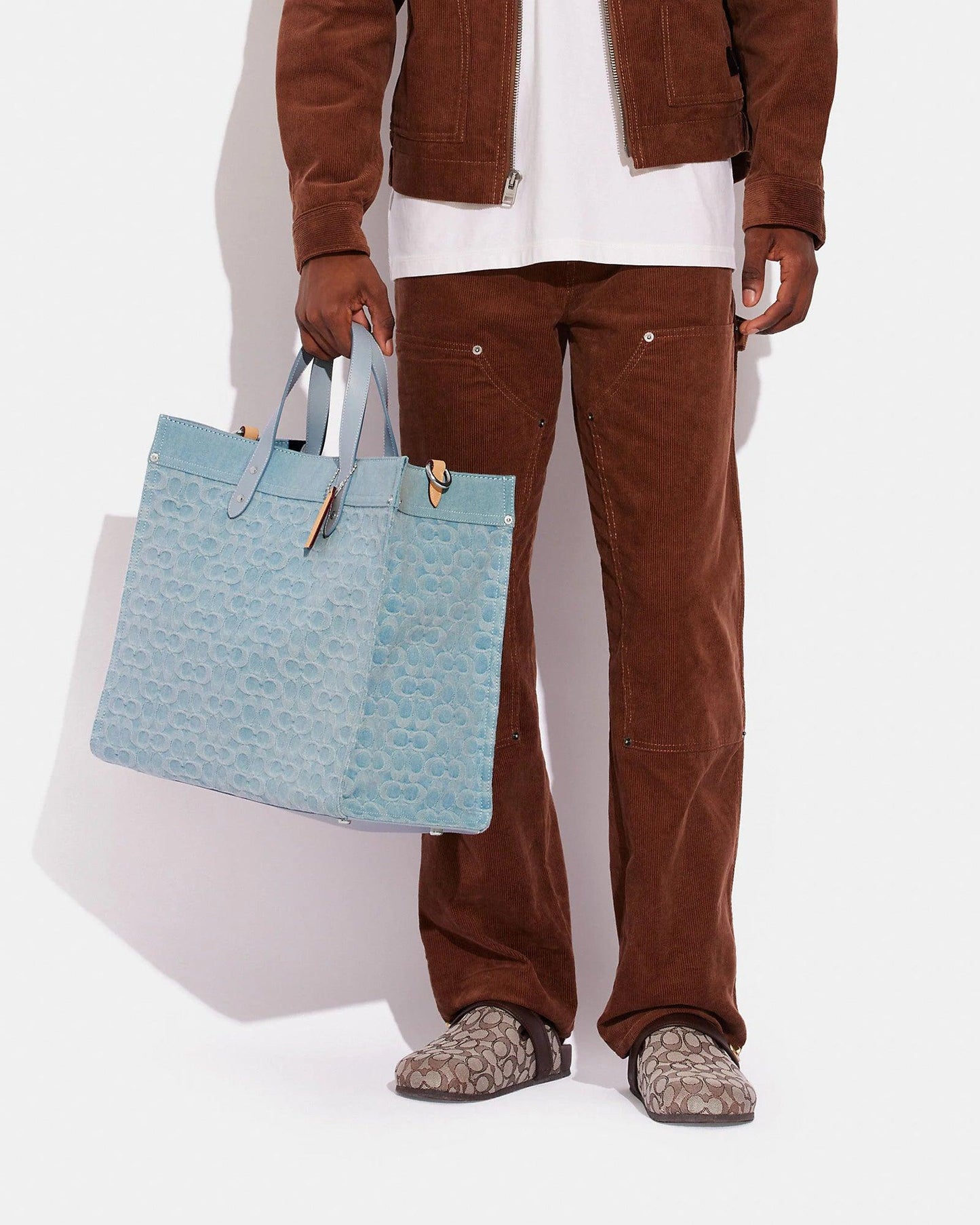 Coach Field Tote 40 in Signature Denim