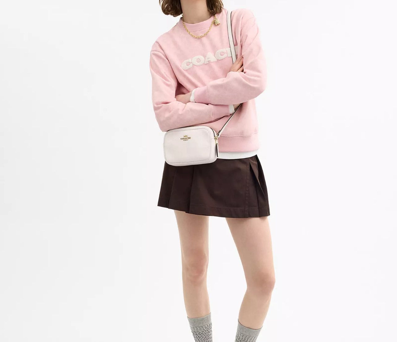 Coach Mini Jamie Camera Bag in Signature Leather