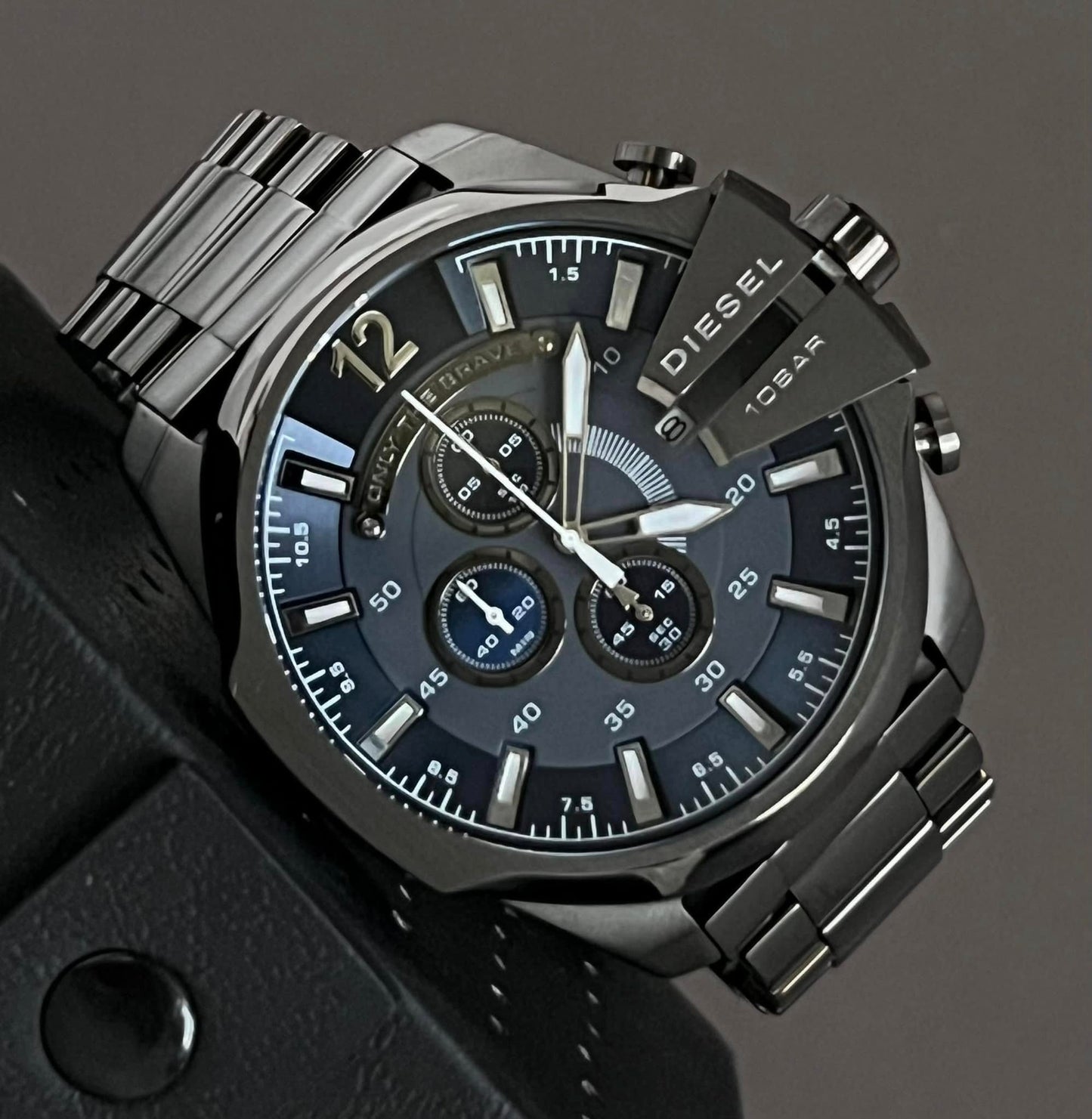 Diesel Men’s Mega Chief Chronograph Gunmetal Steel Watch