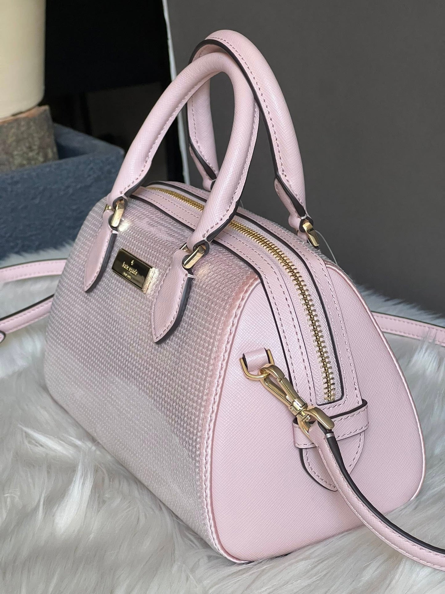 Kate Spade Madison Satin Sequin Small Dolly Duffle