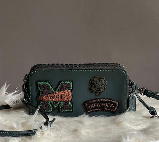 Coach Kira Crossbody with Varsity Patches