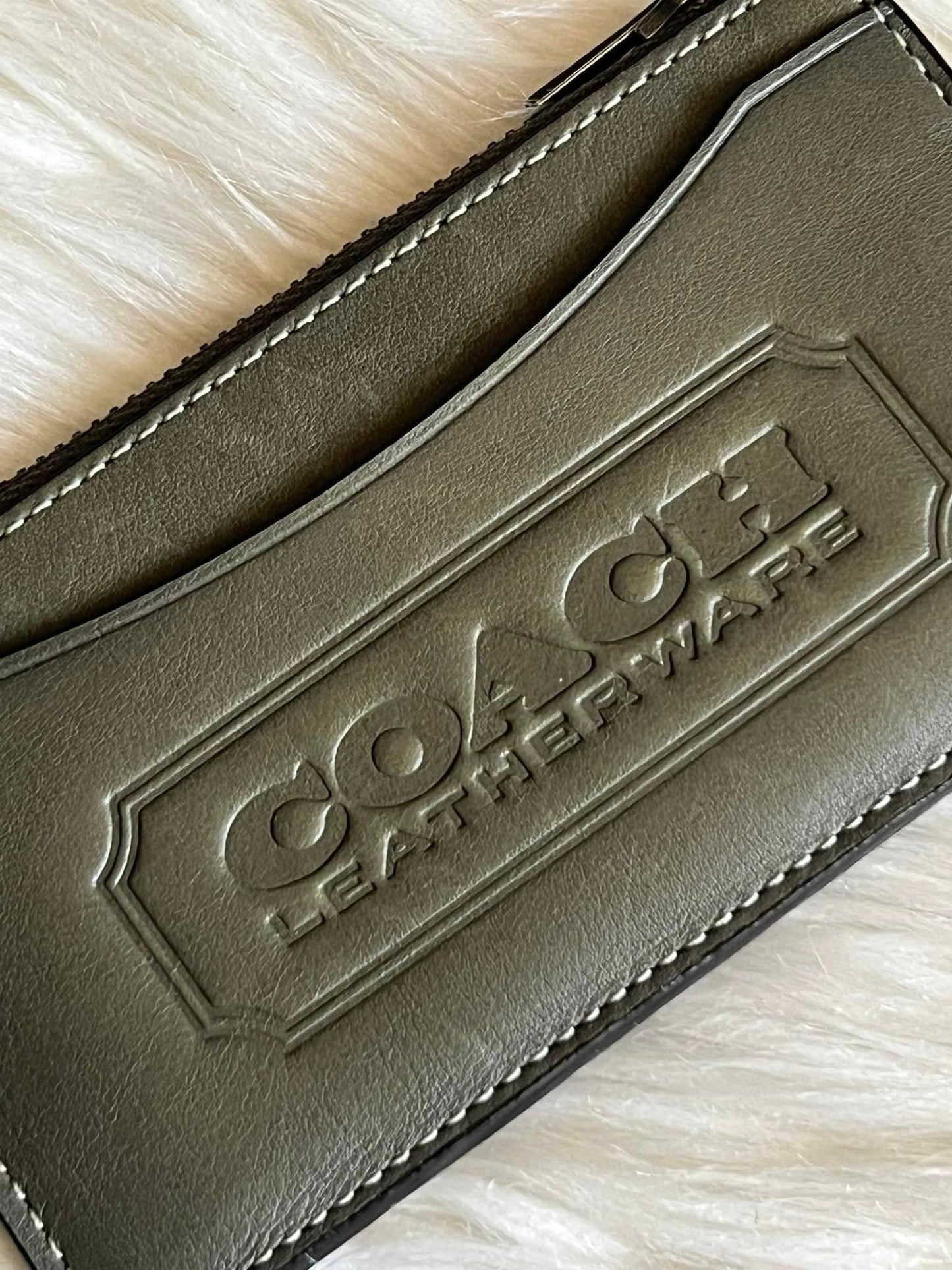 Coach Men’s Zip Card Case with Coach Badge